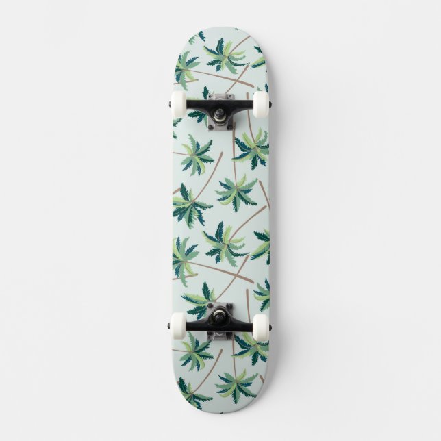 Tropische australische Fuchsschwanz-Palme Skateboard (Vorderseite)