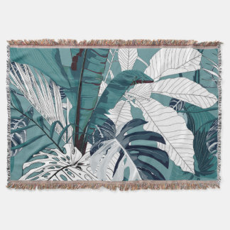 Tropische Bananen Monstera: Moderne Nahtlose. Decke