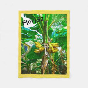 Tropische Bananenpalme St Augustine Florida Fleecedecke