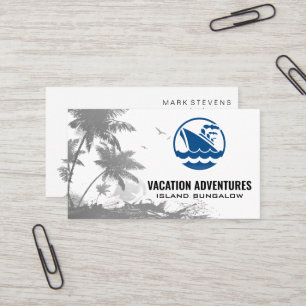 Tropische Bäume   Kreuzfahrtschiff Visitenkarte