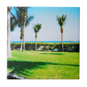 Tropische Baumkronen Fliese