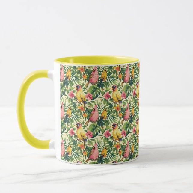 Tropische Birds-Tasse Tasse (Links)