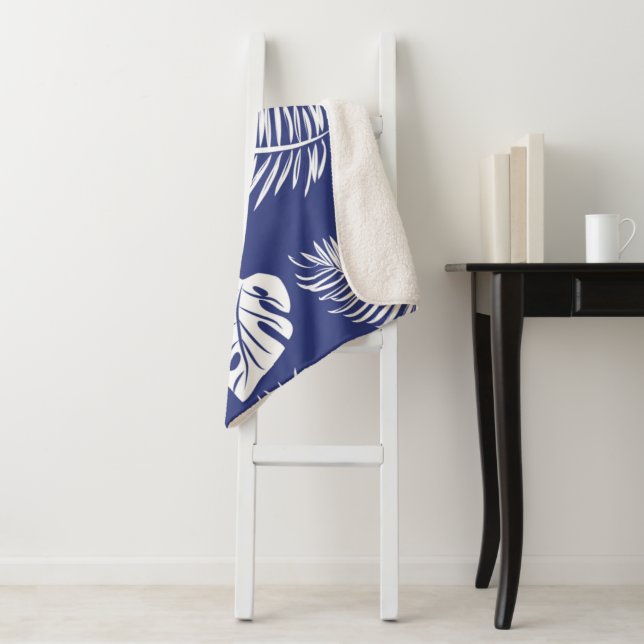 Tropische Blätter 15 Sherpadecke (Beispiel)