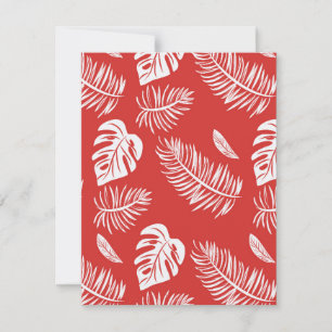Tropische Blätter 20 Mitteilungskarte