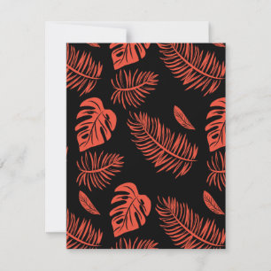 Tropische Blätter 21 Mitteilungskarte