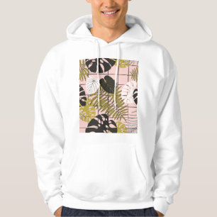 Tropische Blätter aus Palmen, stilvoller Sommer. Hoodie