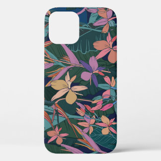 Tropische Blätter, Blume: Vintag ausgekleidet. Case-Mate iPhone Hülle