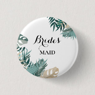 Tropische Blätter Button