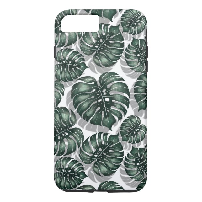 Tropische Blätter Case-Mate iPhone Hülle (Rückseite)