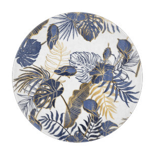 Tropische Blätter, Dschungel nahtlos Hintergrund. Schneidebrett