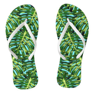 Tropische Blätter Flip Flops