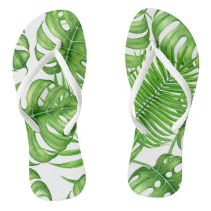Tropische Blätter Flip Flops