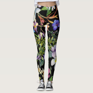 Tropische Blätter für Wasserfarben: Nahtloses Must Leggings