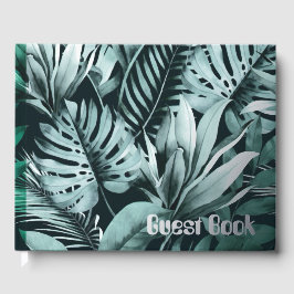 Tropische Blätter Gästebuch