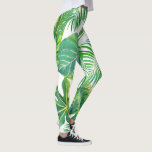 Tropische Blätter Hawaii Modern Summer Beach Moder Leggings<br><div class="desc">Perfekt für Sie!</div>