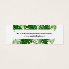 Tropische Blätter | Hochzeitswebsite