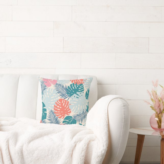 Tropische Blätter Kissen (Liege)