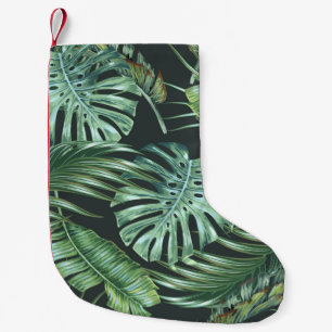 Tropische Blätter, Monstera, Bananenblätter, Dschu Kleiner Weihnachtsstrumpf
