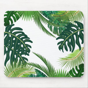 Tropische Blätter Mousepad