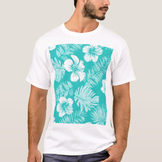 Tropische Blätter: Muster für Vintage Pflanze T-Shirt