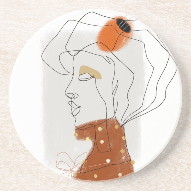 Tropische Blätter, Nahtloses Muster. Getränkeuntersetzer (Vorne)