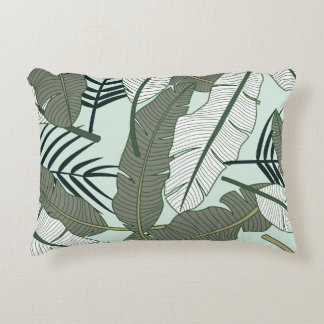 Tropische Blätter: Nahtloses Naturmuster. Dekokissen