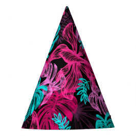 Tropische Blätter Partyhütchen