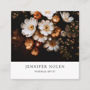 Tropische Blätter Quadratische Visitenkarte