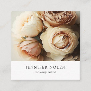 Tropische Blätter Quadratische Visitenkarte