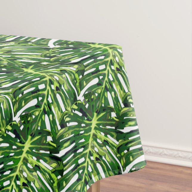 Tropische Blätter Tablecloth Tischdecke (Beispiel)