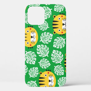 Tropische Blätter Tiger Kid Muster Case-Mate iPhone Hülle