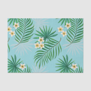 Tropische Blätter und Blume Seidenpapier