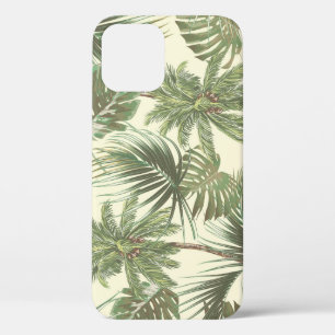 Tropische Blätter Vintage Palmen Tapete Case-Mate iPhone Hülle