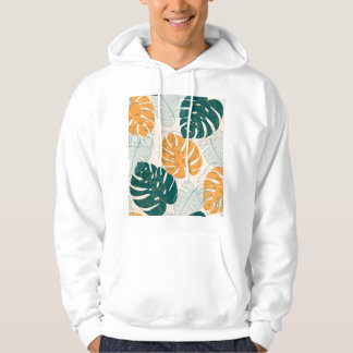Tropische Blätter: Vintages Jungle-Siegel Hoodie