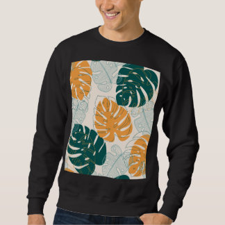 Tropische Blätter: Vintages Jungle-Siegel Sweatshirt