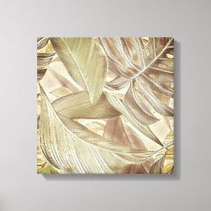Tropische Blätter Wandkunst Leinwand