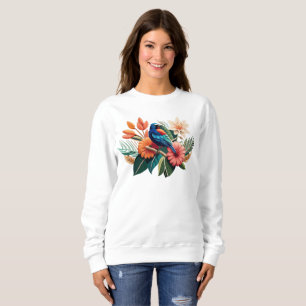 Tropische Bliss: Eine lebendige Fusion der Flora Sweatshirt