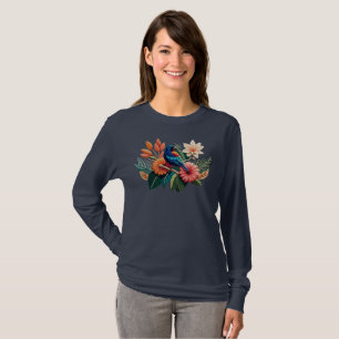 Tropische Bliss: Eine lebendige Fusion der Flora T-Shirt