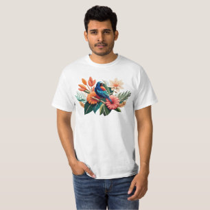 Tropische Bliss: Eine lebendige Fusion der Flora T-Shirt