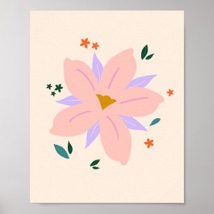 Tropische Blume   02 Poster