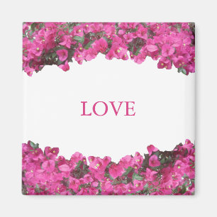 Tropische Blume auf Weiß Magnet