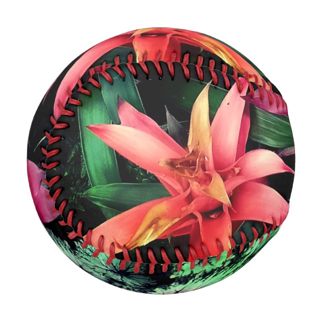 Tropische Blume Baseball (Vorderseite Links)