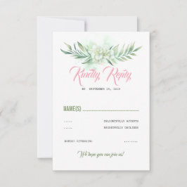 Tropische Blume Beach Party UAWG RSVP Karte