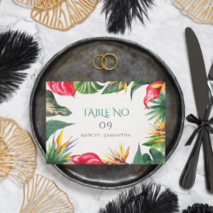 Tropische Blume Begleitkarte