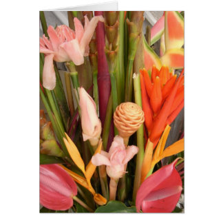 Tropische Blume - Blankokarte