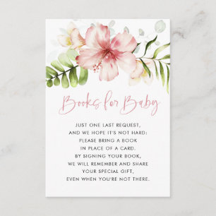 Tropische Blume Bücher für Kinderkarte, Buchungsan Begleitkarte