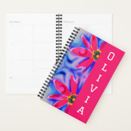 Tropische Blume, bunte Aquarellkunst Planer