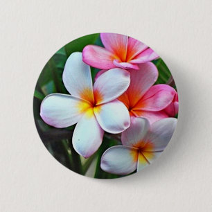 Tropische Blume Button