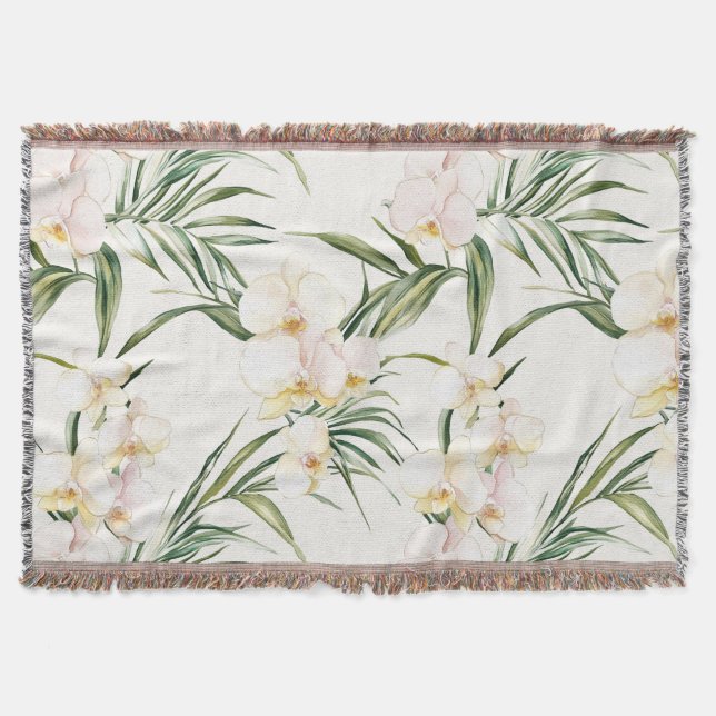 Tropische Blume Decke (Vorderseite)