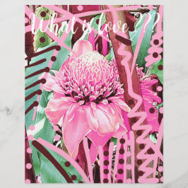 Tropische Blume des Lebens Hochzeit Liebe Flyer